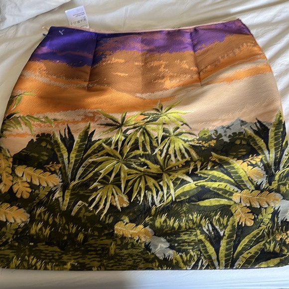Marccain woven skirt green , orange and purple - Picture 4 of 5
